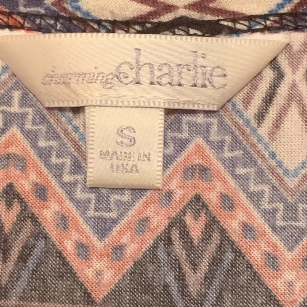 Super cute charming Charlie size small top - Picture 2 of 5